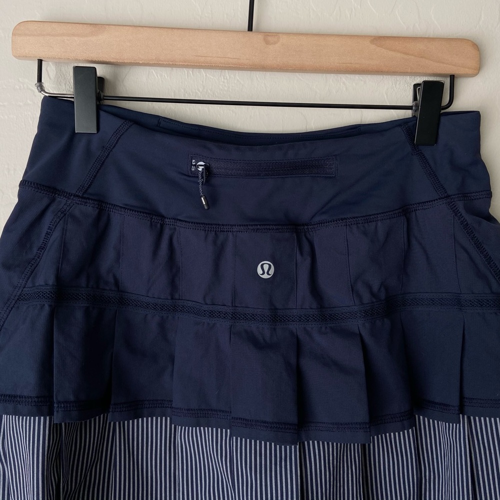lululemon Navy Pleated Athletic Skirt - Picture 7 of 11